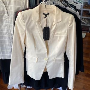 NWT Rachel Zoe cream blazer sz 0